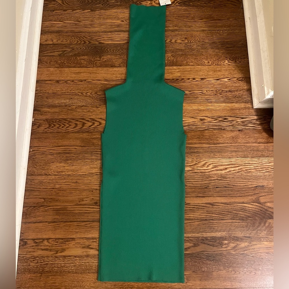 Marni Green Sleeveless Turtleneck Mini Dress - Picture 3 of 6